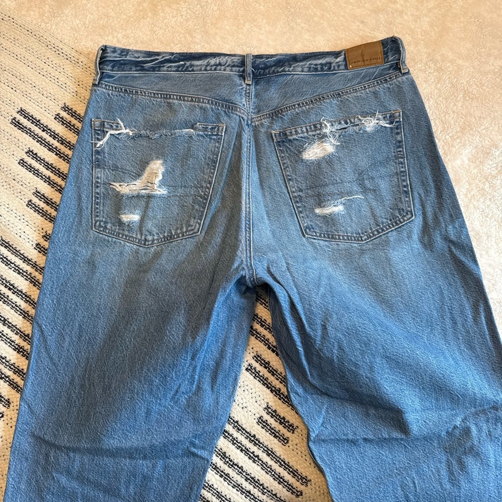 American Eagle Outfitters Blue Boyfriend Jeans - Picture 6 of 8